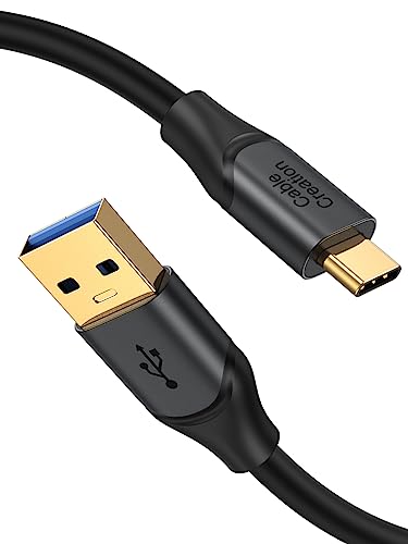 CableCreation USB C auf USB A Kabel 1,5m,USB C auf USB 3.1 3.2 Gen2 10Gbps, USB A auf C Datenkabel Typ C Schnellladekabel 60W 20V/3A für USB C SSD MacBook Pro iPad S21,Pixel,Galaxy,Huawei,usw,5FT Grau von CableCreation