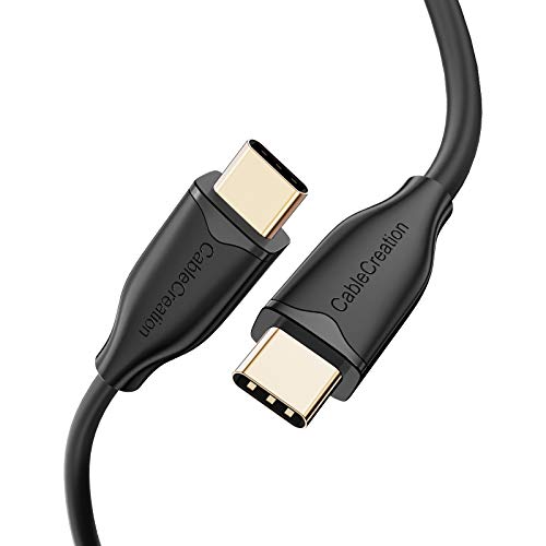 CableCreation USB C auf USB C Kabel 60W, 2m Typ C Schnellladekabel 20V/3A, USB-C Ladekabel Kompatibel mit MacBook Pro, iPad Pro 2020, Galaxy S20/S10/S9, Huawei P30/P20, Pixel 3 XL usw. 6.6FT/ Schwarz von CableCreation