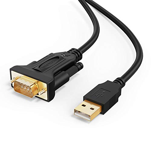 CableCreation USB auf RS232 Seriell Kabel mit FTDI Chipsatz, 1M Vergoldet USB 2.0 zu RS232 Stecker DB9 Seriell Konverter Kabel für Kasse Register Modem Scanner Industriual Maschinen CNC usw. Schwarz CableCreation USB auf RS232 Seriell Kabel mit FTDI Chipsatz, 1M Vergoldet USB 2.0 zu RS232 Stecker DB9 Seriell Konverter Kabel für Kasse Register Modem Scanner Industriual Maschinen CNC usw. Schwarz von CableCreation