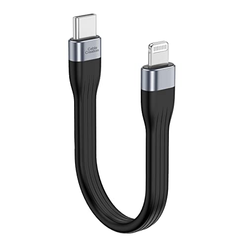USB C auf Lightning Kabel Kurz, [MFi zertifiziert],CableCreation 15cm schnelles Ladekabel & Datenübertragung, für iPhone 14/14 Pro Max/13/13 Pro/12/12 Pro/11/X/XS/XR/8,iPad und AirPods Pro,usw. von CableCreation