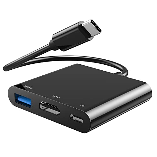 USB C HDMI Adapter 2 in 1, CableGlaxay USB-C auf HDMI und PD Adapter, unterstützt 60W Laden Kompatibel mit Thunderbolt 3, 4K HDMI, Schwarz. USB C HDMI Adapter 2 in 1, CableGlaxay USB-C auf HDMI und PD Adapter, unterstützt 60W Laden Kompatibel mit Thunderbolt 3, 4K HDMI, Schwarz. von CableGlaxay
