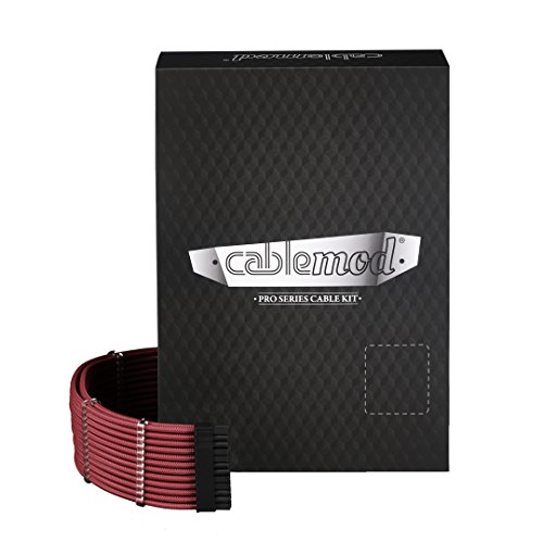 CableMod CM-PCSI-FKIT-NKBR-R PRO ModMesh C-Series AXi HXi- und RM-Kabelsatz, blutrot von CableMod