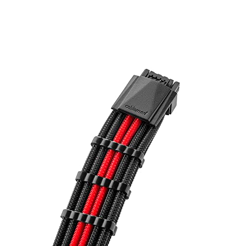CableMod PRO ModMesh RT 12VHPWR auf 3X PCI-e Kabel für ASUS/Seasonic/Phanteks - 60cm, schwarz/rot von CableMod