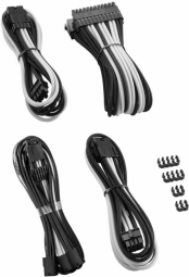 CableMod PRO ModMesh - Verlängerungskabelset - Schwarz / Weiß (CM-PCAB-16P3KIT-NKKW-3PK-R) von CableMod