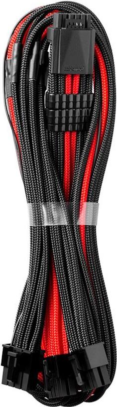 CableMod RT-Series Pro ModMesh 12VHPWR auf 3x PCI-e Kabel für ASUS/Seasonic - 60cm, schwarz/rot (CM-PRTS-16P3-N60KKR-5PK-R) von CableMod