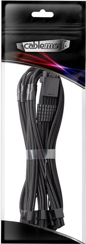 CableMod RT-Series Pro ModMesh 12VHPWR auf 3x PCI-e Kabel für ASUS/Seasonic - 60cm, schwarz (CM-PRTS-16P3-N60KK-5PK-R) von CableMod