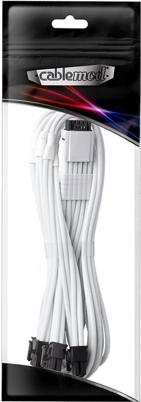 CableMod RT-Series Pro ModMesh 12VHPWR auf 3x PCI-e Kabel für ASUS/Seasonic - 60cm, weiß (CM-PRTS-16P3-N60KW-5PW-R) von CableMod