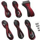CableMod PRO Series ModMesh - Verlängerungskabelset - geformt - Schwarz, Rot (CM-PCAB-BKIT-NKKR-3PK-R) von CableMod