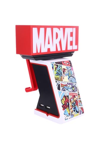 Cableguys Gaming-Figur Ikon Light Marvel Logo - Zubehör Halterung für Controller oder Smartphone - Kabel und USB-Anschlüsse von Cableguys