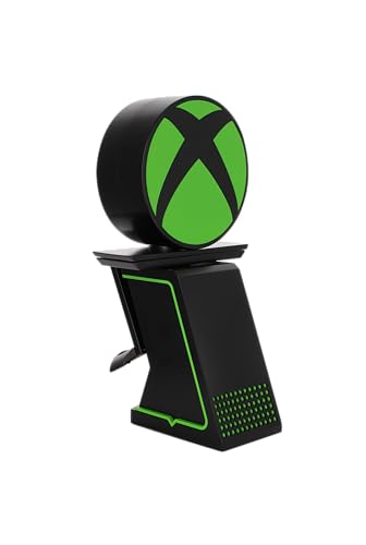 Cableguys Gaming Figurine Ikon Light Xbox Logo - Zubehör Halterung für Controller oder Smartphone - Inklusive USB-Kabel - 20 cm von Cableguys
