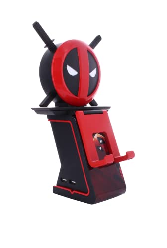 Cableguys Ikon Light Marvel Deadpool Emblem Spielfigur, Zubehör für Controller oder Smartphone-Halter, USB-Kabel und Anschlüsse von Cableguys