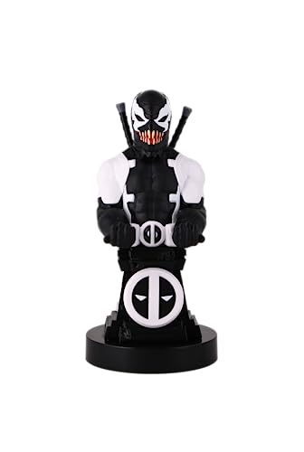 Cableguys Venom Gaming-Figur Marvel Deadpool Back in Black, Zubehör für Controller oder Smartphone-Halter, USB-Kabel im Lieferumfang enthalten, 20 cm von Cableguys