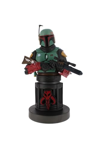 Konix Cable Guys - Star Wars Boba Fett The Mandalorian Gaming Accessories Holder & Phone Holder for Most Controller (Xbox, Play Station, Nintendo Switch) & Phone von Cableguys