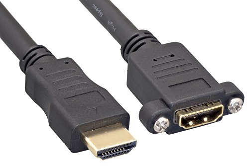Cablelera HDMI M/F with Ethernet Panel-Mount 10' (ZC55A5MF-10) von Cablelera