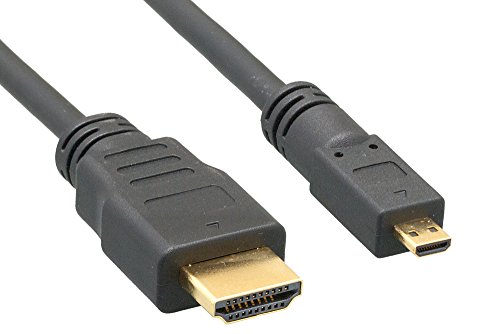 Cablelera Micro HDMI auf HDMI 34AWG 1', Schwarz (ZC95B1MM-01) von Cablelera