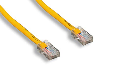 cablelera 2 'Kategorie 5e UTP Netzwerk Patch Kabel, Non-booted, kinderleichte Montage, gelbe Farbe (znwn4460–03) von Cablelera
