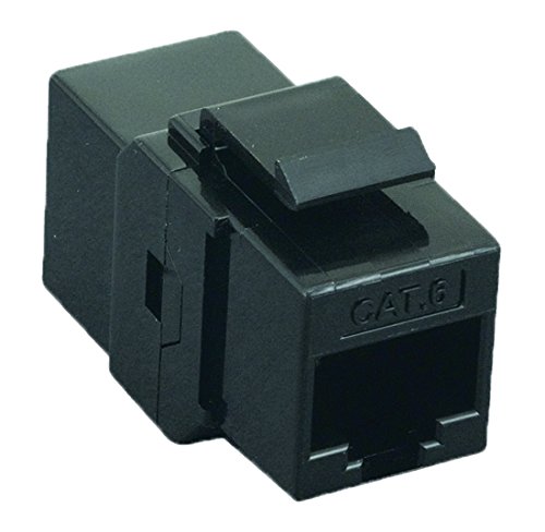 cablelera Inline Kupplung CAT6 Keystone, RJ45 Buchse auf RJ45 Buchse, schwarz, Farbe (znwn2866-bk) von Cablelera