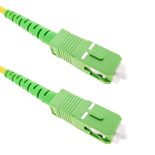 BeMatik - Fiber Optic Cable 10 m SC/APC auf SC/APC-Simplex Singlemode 9/125 OS2 von Cablematic
