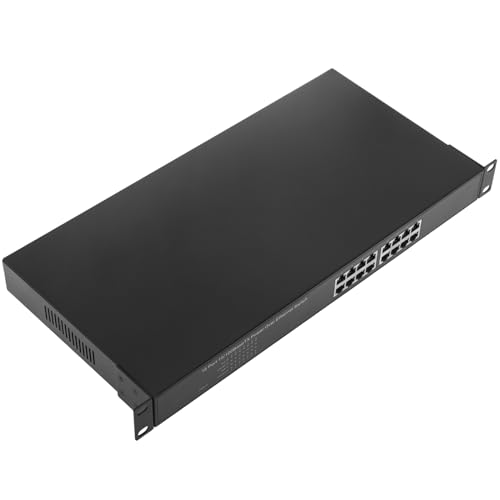 BeMatik - POE-Switch IEEE802.3af RACK19 (16 UTP + 2 Gigabit + 1 SFP-Ports) von Cablematic