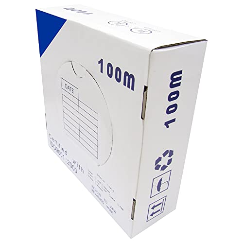 BeMatik - Spool UTP Cat6 Kabel 24AWG CCA rigid blau 100m von Cablematic