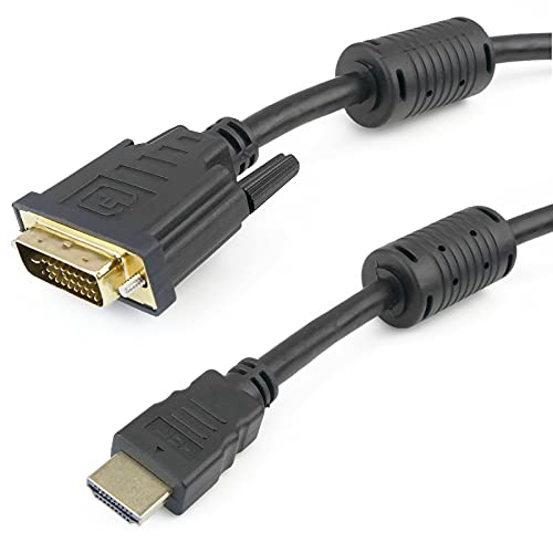 BeMatik - Super HDMI 1.4 Kabel HDMI Typ-A-Stecker zu DVI-D-Stecker 1 m von Cablematic
