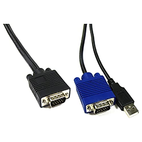 BeMatik - Uniclass Prima KVM-Switch-Kabel USB 10m von Cablematic