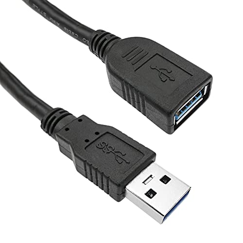 BeMatik - Verlängerungskabel USB 3.0 3 m Typ-A Stecker zu Buchse von Cablematic
