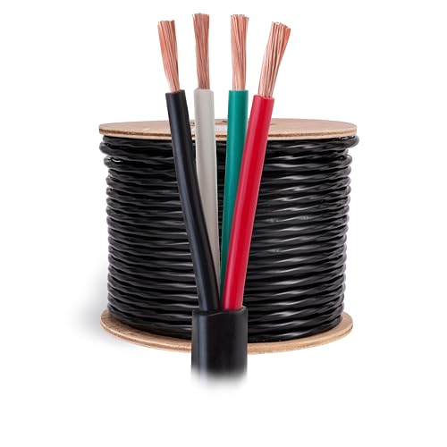 Cables Direct Online Lautsprecherkabel für den Außenbereich, sauerstofffreies Kupfer, direkte Verlegung, wetterbeständig, UV-CL3-cm-bewertet, schwarzer Mantel, OFC-Stränge für von Cables Direct Online
