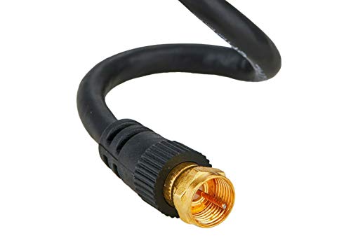 Cables Direct Online RG6 Koaxialkabel, F-Pin, Koaxialkabel, BNC, Verlängerungskabel für Satellitenschüsselkabel, TV-Antenne, 7,6 m von Cables Direct Online