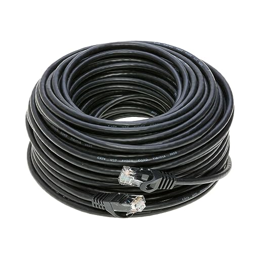 Cat6 Ethernet-Netzwerkkabel, Hochgeschwindigkeits-Ineternet-Patchkabel, kompatibel mit Router, Modem, Smart TV, Laptop, Konsolen, 50 m, Schwarz Cat6 Ethernet-Netzwerkkabel, Hochgeschwindigkeits-Ineternet-Patchkabel, kompatibel mit Router, Modem, Smart TV, Laptop, Konsolen, 50 m, Schwarz von Cables Direct Online