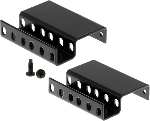 CablesAndKits - (2RU) Einbau-Rack-Adapter – 7,6 cm Verlängerung/Aussparung von der Vorderseite des Racks – 11,3 kg Tragkraft – Schienentiefenadapter, Verlängerung für Computer, Server oder von CablesAndKits