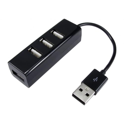 CablesDirect NLUSB2-205K Interface-Hub USB 2.0 480 Mbit/s Schwarz von CablesDirect