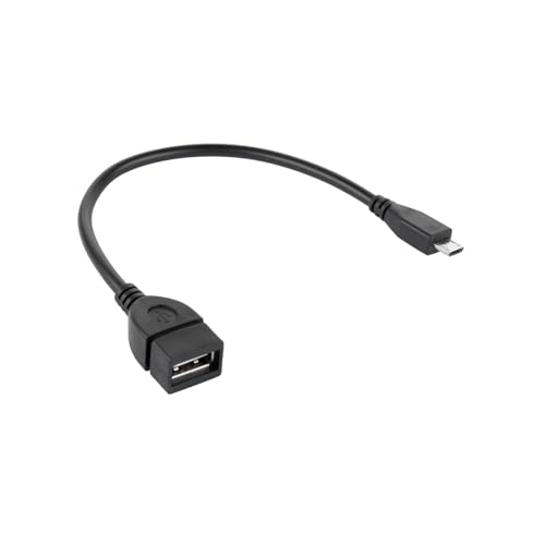 Cabletech USB-Kabel 15 cm – USB-A-Buchse auf Micro-USB-Stecker mit OTG-Funktion – Kompakte Lösung für Smartphones und Tablets – Perfekt für Speichersticks, Tastaturen und Mäuse von Cabletech