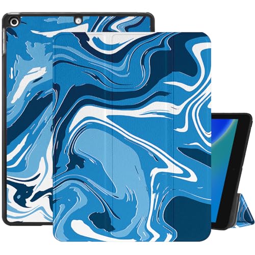 Cabreche Kompatibel mit iPad 25,9 cm (10,2 Zoll) Hülle, 9. / 8. / 7. Generation (2021/2020/2019) mit harter PVC-Rückseite, automatische Sleep/Wake-Abdeckung, niedlich, abstrakt, ästhetisch, adrett, von Cabreche