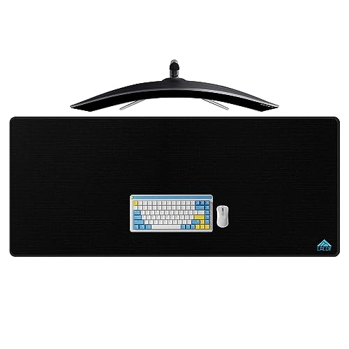 Cacoy 1400x600 mm Übergröße Gaming-Mauspad, Großes Mousepad XXL, Office Tischunterlage, Rutschfest, Langlebig, Verlängert Schreibtischunterlage für Büro und Zuhause, Schwarz Cacoy 1400x600 mm Übergröße Gaming-Mauspad, Großes Mousepad XXL, Office Tischunterlage, Rutschfest, Langlebig, Verlängert Schreibtischunterlage für Büro und Zuhause, Schwarz von Cacoy