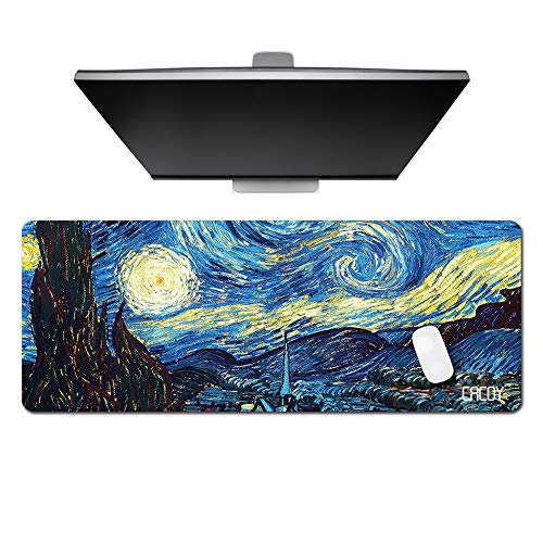 Cacoy Gaming Mauspad XXL, 1000x400 mm Übergröße Großes Rechteckig Gaming-Mauspad, Office Schreibtischunterlage Tischunterlage mit Rutschfester Gummiunterseite, Große Mouse Pad für Schreibtisch von Cacoy