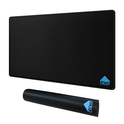 Cacoy 900x500 mm Groß Gaming-Mauspad für Office, Übergröße Computer Mauspads XXL, Rutschfester Gummiunterseite Multifunktional Schreibtischunterlage Tischunterlage für Büro und Zuhause, Schwarz Cacoy 900x500 mm Groß Gaming-Mauspad für Office, Übergröße Computer Mauspads XXL, Rutschfester Gummiunterseite Multifunktional Schreibtischunterlage Tischunterlage für Büro und Zuhause, Schwarz von Cacoy