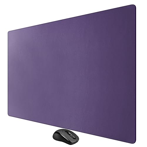 Cacoy Schreibtischunterlage aus Leder, 100x50cm XXL Große Mauspad, PU-Leder Computer Tischunterlage für Büro und Zuhause (Violett) von Cacoy