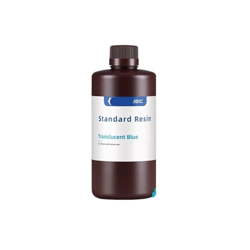 Cadfghjk 3 Kg Standard-UV-Harz for 3D-Drucker Photon-Druckmaterial, Figurenmodelle, LCD-UV-Normalflüssigkeit – Kompatibel Mit Photon(3kg Translucent Blue) von Cadfghjk