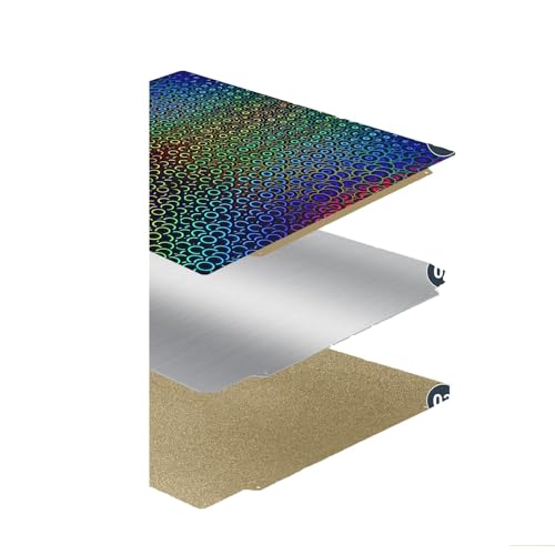 PEI-Blatt, 350 X 350 Mm, Heizbett-Bauplatte Mit Glatter, Strukturierter PET-PEI-Magnetbasis, 3D-Drucker-Bauplatte – Kompatibel Mit Voron 2.4(PEK No Base) von Cadfghjk