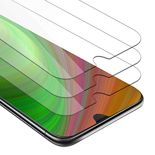 Cadorabo 3X Panzer Schutz Glas für HTC Desire 19 Plus - 3 Stück Schutzfolie in Ultra-Klar Hüllen freundlich - Gehärtetes (Tempered) Glas Dipslayschutz Folie in 9H Härte Anti Kratzer von Cadorabo