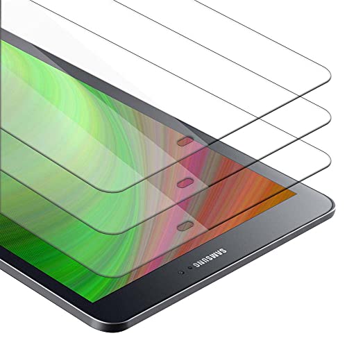Cadorabo 3X Tablet Panzer Schutz Glas für Samsung Galaxy Tab S2 (9.7 Zoll) - 3 Stück Schutzfolie in Ultra-Klar Hüllen freundlich - Gehärtetes (Tempered) Glas Dipslayschutz Folie in 9H Anti Kratzer von Cadorabo