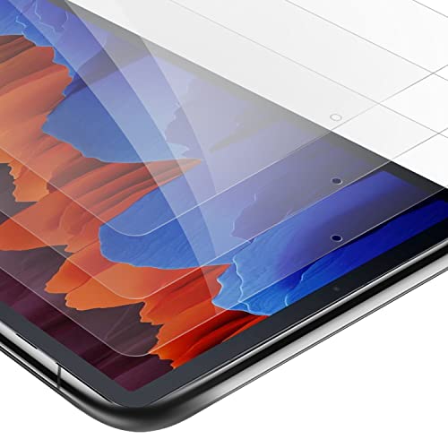 Cadorabo 3x Tablet Panzer Schutz Glas für Samsung Galaxy Tab S7 (11 Zoll) - 3 Stück Schutzfolie in Ultra-Klar Hüllen freundlich - Gehärtetes (Tempered) Glas Dipslayschutz Folie in 9H Anti Kratzer von Cadorabo