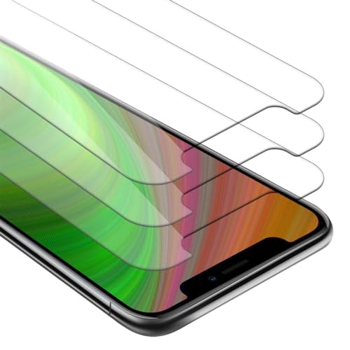 Cadorabo 3x Panzer Schutz Glas für Apple iPhone 11 PRO - 3 Stück Schutzfolie in Ultra-Klar mit Anbringehilfe - Gehärtetes (Tempered) Glas Dipslayschutz Folie in 9H Härte Anti Kratzer von Cadorabo