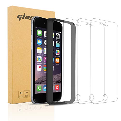 Cadorabo 3x Panzer Schutz Glas für Apple iPhone 7 PLUS / 7S PLUS / 8 PLUS - 3 Stück Schutzfolie in Ultra-Klar mit Anbringehilfe - Gehärtetes (Tempered) Glas Dipslayschutz Folie in 9H Anti Kratzer von Cadorabo