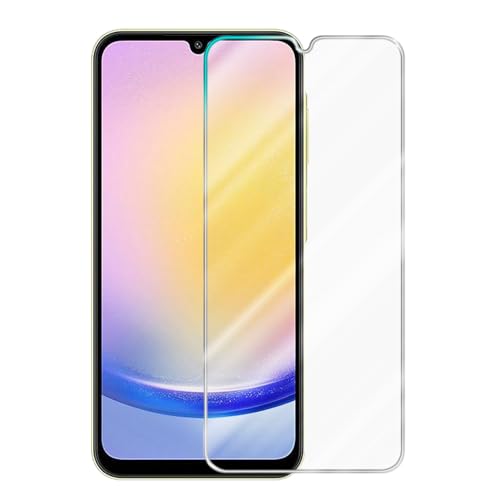 Cadorabo 3x Panzerfolie kompatibel mit Samsung A25 - Schutzfolie in KRISTALL KLAR - 3er Pack Gehärtetes (Tempered) Display-Schutzglas in 9H Härte mit 3D Touch Kompatibilität von Cadorabo