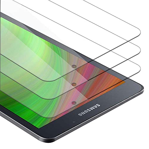Cadorabo 3x Tablet Panzer Schutz Glas für Samsung Galaxy Tab A 2016 (7.0 Zoll) - 3 Stück Schutzfolie in Ultra-Klar Hüllen freundlich - Gehärtetes (Tempered) Glas Dipslayschutz Folie in 9H Anti Kratzer von Cadorabo