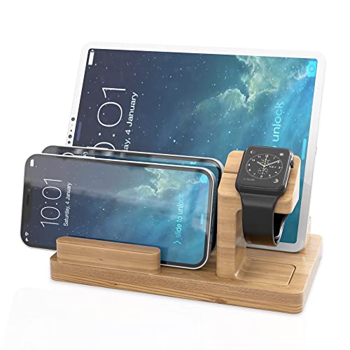 Cadorabo Docking Station - Ladestation aus Echtholz Bambus - Power Station Plattform mit integrierter USB Multischnittstelle für alle Smartphones und Smartwatches Cadorabo Docking Station - Ladestation aus Echtholz Bambus - Power Station Plattform mit integrierter USB Multischnittstelle für alle Smartphones und Smartwatches von Cadorabo