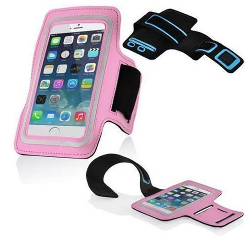 Cadorabo Handyhülle 4.5 - 5 Zoll 4.5 - 5 Zoll, Neopren Smartphone Sport Armband Fitnessstudio Jogging Oberarmtasche von Cadorabo