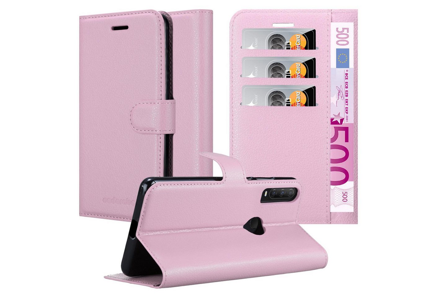 Cadorabo Handyhülle für Alcatel 1S 2020 Hülle Alcatel 1S 2020, Hülle Schutzhülle mit Standfunktion, Kartenfach und Magnetverschluss Cadorabo Handyhülle für Alcatel 1S 2020 Hülle Alcatel 1S 2020, Hülle Schutzhülle mit Standfunktion, Kartenfach und Magnetverschluss von Cadorabo